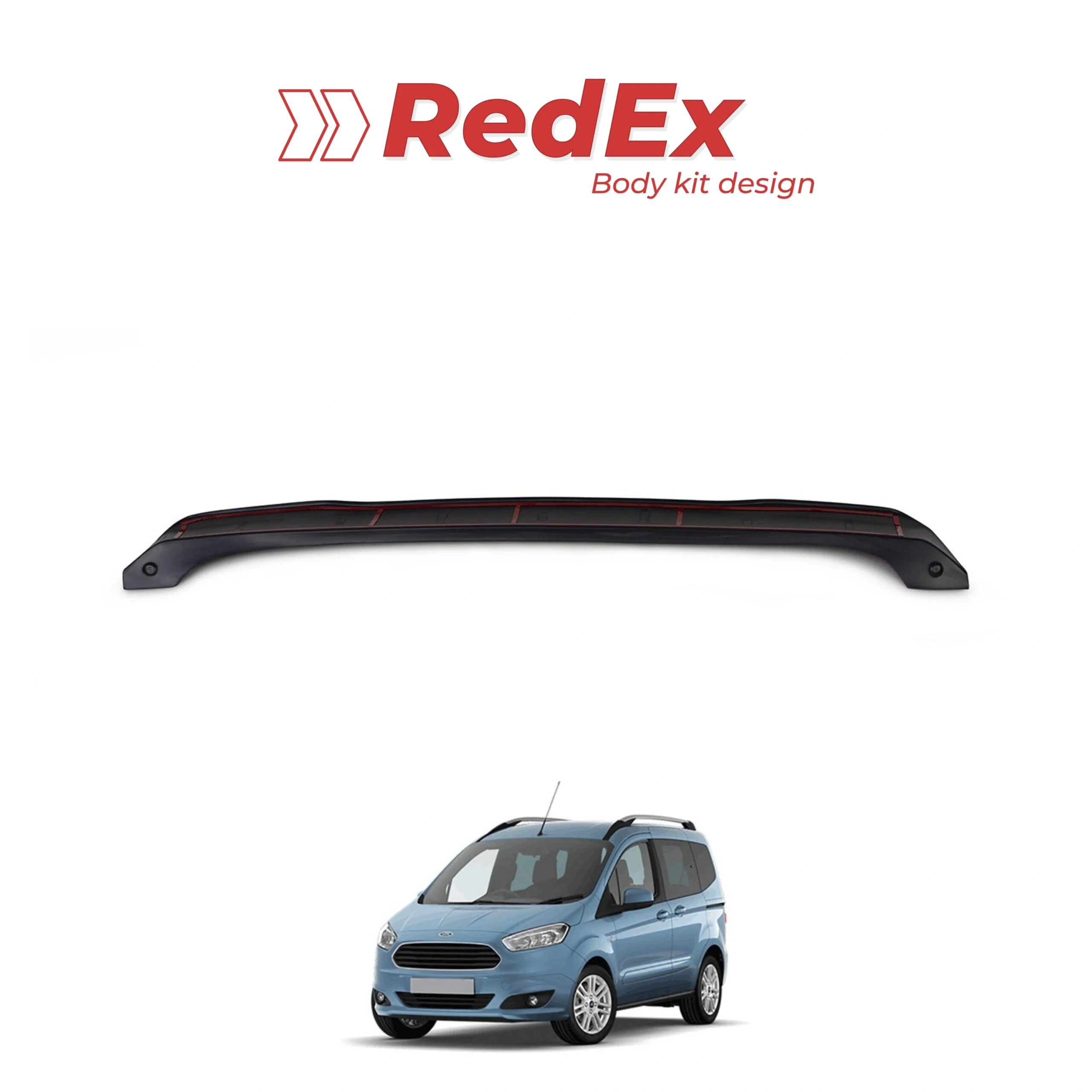 FORD COURIER ARKA TAMPON EŞİĞİ MAT (2014-2018) - Görsel 2